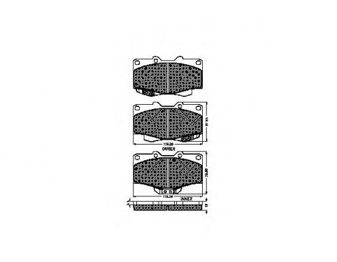 Brake Pad Set, disc brake