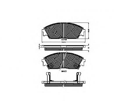 Brake Pad Set, disc brake