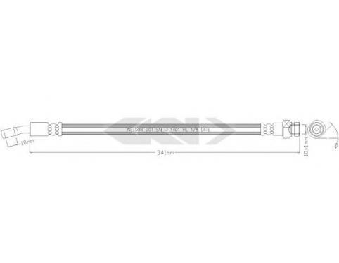 TUBE-HOSE TO RR BRAKE,LH