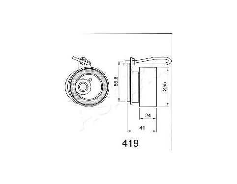Tensioner, timing belt