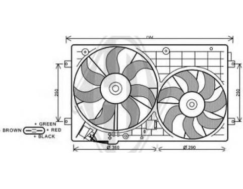 Fan, radiator