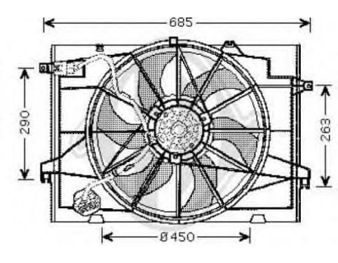 MOTOR-RADIATOR COOLING FAN