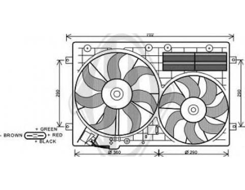 Fan, radiator
