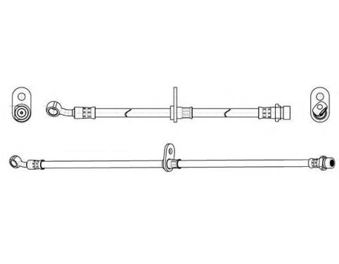 HOSE SET, R. FR. BRAKE
