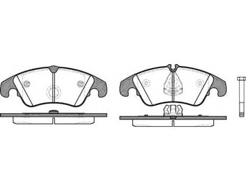 Rear Brake Pad Set, disc brake