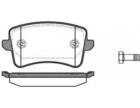 1 set of brake pads fordisk brake