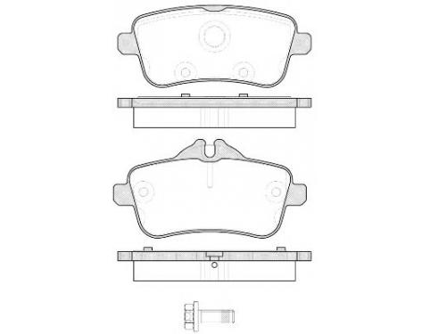 Rear Brake Pad Set, disc brake