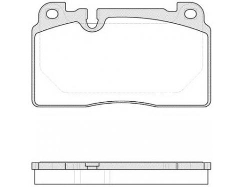 BRAKE PAD SET, DISC. RAKE