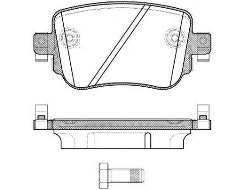 1 SET OF BRAKE PADS FORDISK BRAKE