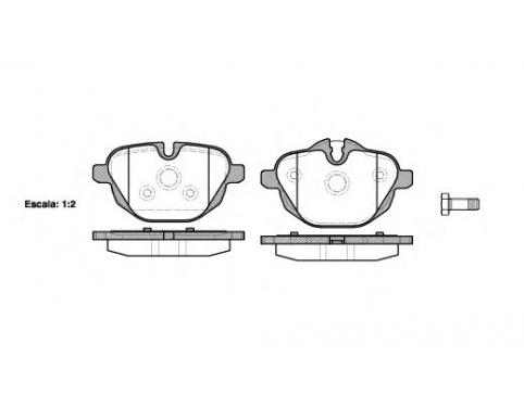 Repair kit, brake pads asbestos-free