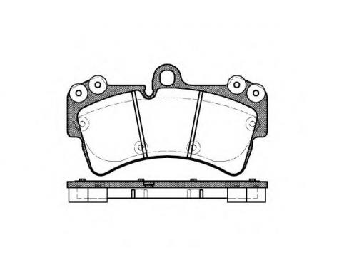 1 set of brake pads for discbrakes