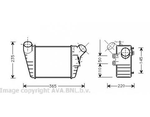 Intercooler, charger