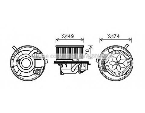 Electric Motor, interior blower
