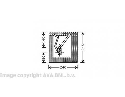 Evaporator, air conditioning
