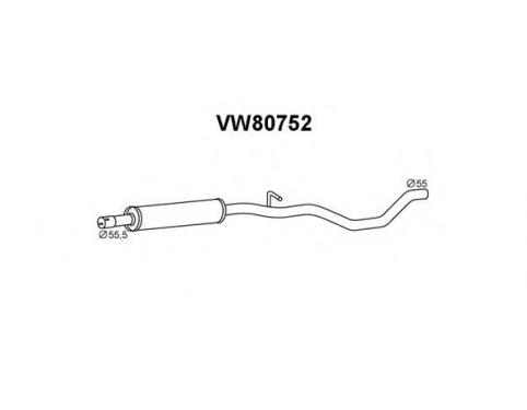 exhaust silencer, front