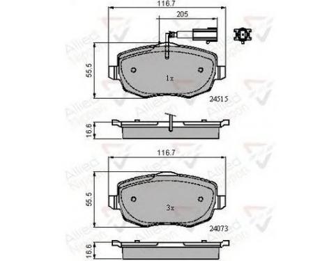 Brake Pad Set, disc brake