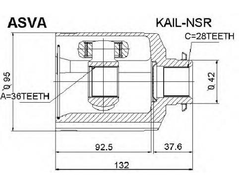 JOINT KIT – FR AXLE DIFF SIDE RH
