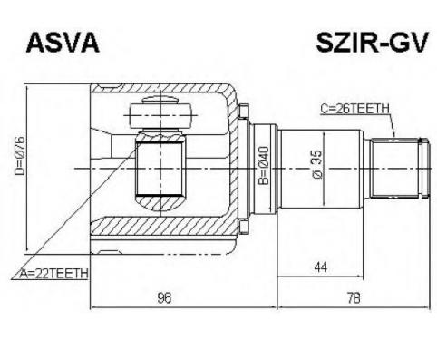 JOINT ASSYDIFF SIDE RH