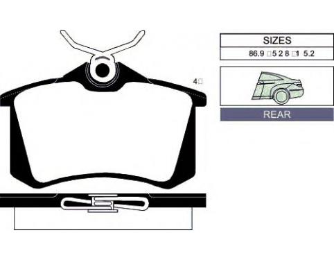 Brake Pad Set, disc brake