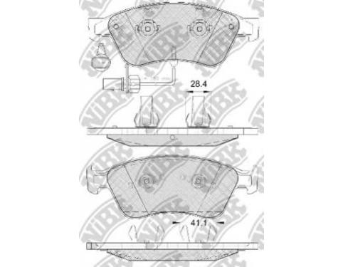 1 SET OF BRAKE PADS FORDISK BRAKE