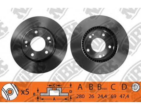 DISC-FRONT WHEEL BRAKE