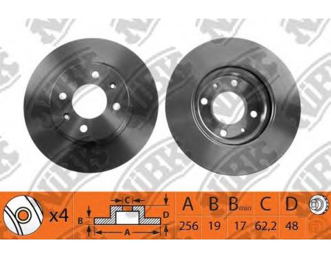 DISC-FRONT WHEEL BRAKE, 14 INCH DISC