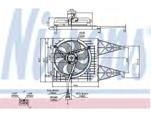 Bearing, radiator fan shaft