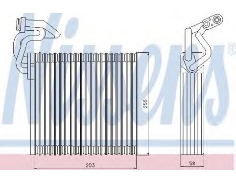 Evaporator, air conditioning