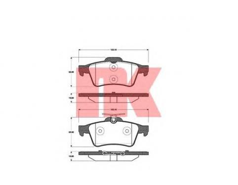 SET BRAKE FRICTION PADS VECTRA