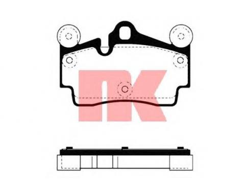 1 set of brake pads for discbrakes
