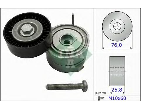 Tensioner Pulley, v-ribbed belt