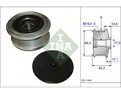 Alternator Freewheel Clutch