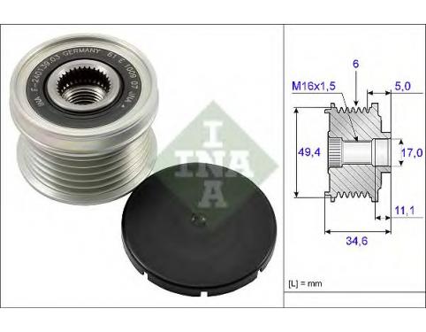 Alternator Freewheel Clutch