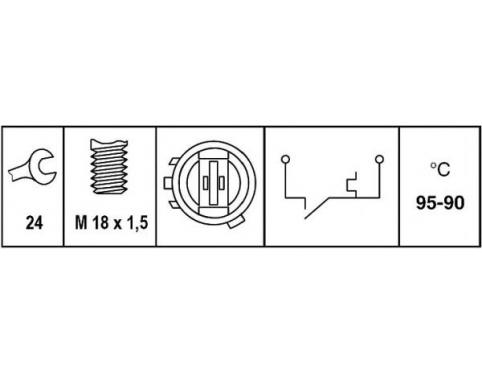 Temperature Switch, radiator fan