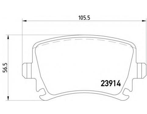 Rear Brake Pad Set