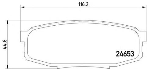 PAD KIT, DISC BRAKE, REAR