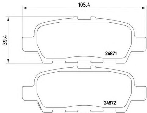 Rear Brake Pad Set