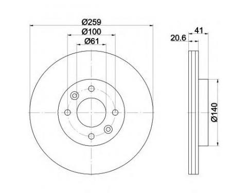 Brake Set, disc brakes