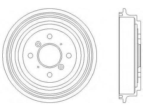 DRUM, REAR BRAKE