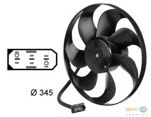 Electric Motor, radiator fan