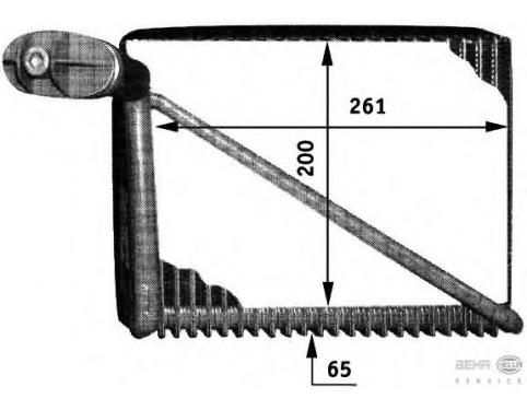 Evaporator, air conditioning
