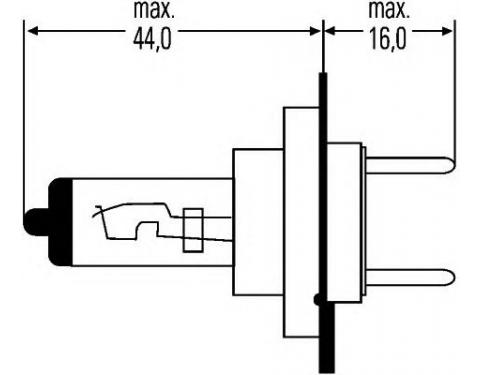 H7 Halogen Bulb 12V 55W (Single Bulb)