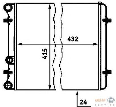 Radiator, engine cooling