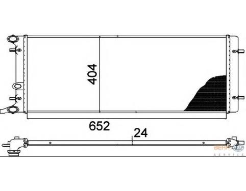 Radiator, engine cooling