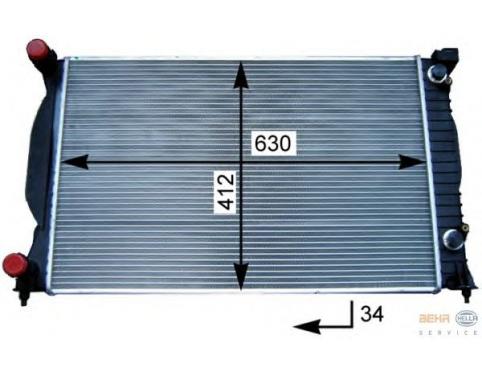 Radiator, engine cooling