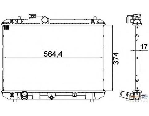 Radiator, engine cooling
