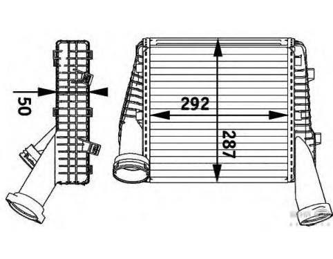 Intercooler, charger