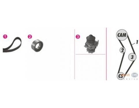 KIT [WATER PUMP + DISTRIBUTION CONTROL ASSEMBLY]