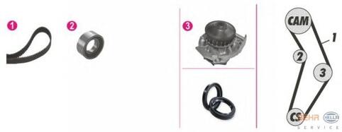 KIT [WATER PUMP + DISTRIBUTION CONTROL ASSEMBLY]