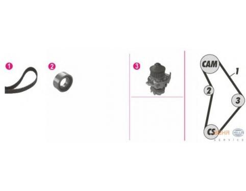 KIT [WATER PUMP + DISTRIBUTION CONTROL ASSEMBLY]